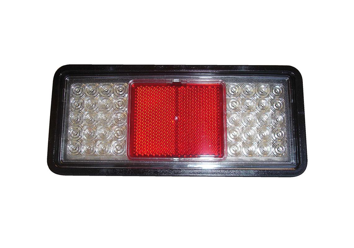 FEU LED ARRIÈRE G/D 3 FONCTIONS + TRIANGLE CATADIOPTRE 12/24 V